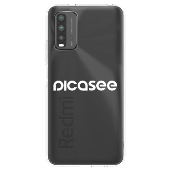 Picasee Xiaomi Redmi 9T Hülle - Transparentes Silikon - Picasee - new logo - white
