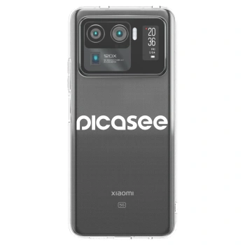 Picasee Xiaomi Mi 11 Ultra Hülle - Transparentes Silikon - Picasee - new logo - white