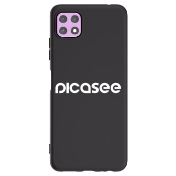 Picasee Samsung Galaxy A22 A226B 5G Hülle - Schwarzes Silikon - Picasee - new logo - white