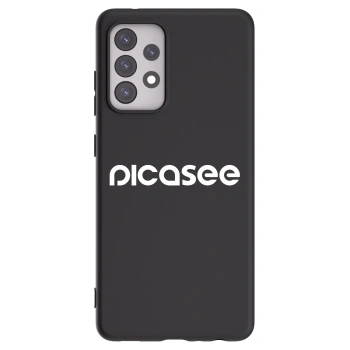 Picasee Samsung Galaxy A52s 5G A528B Hülle - Schwarzes Silikon - Picasee - new logo - white
