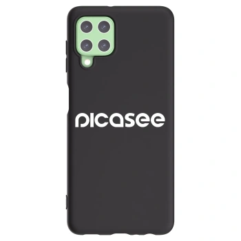 Picasee Samsung Galaxy A22 A225F 4G Hülle - Schwarzes Silikon - Picasee - new logo - white