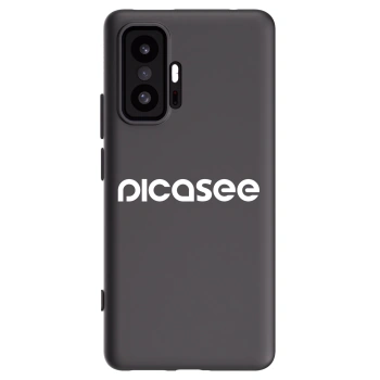 Picasee Xiaomi 11T Hülle - Schwarzes Silikon - Picasee - new logo - white
