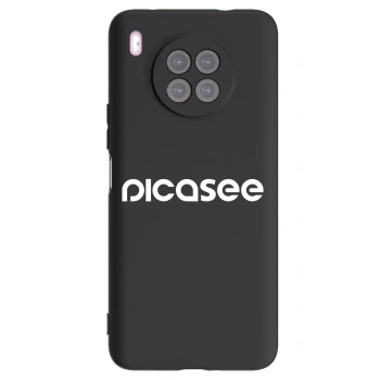 Picasee Huawei Nova 8i Hülle - Schwarzes Silikon - Picasee - new logo - white