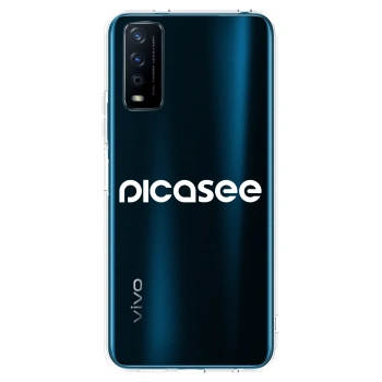 Picasee Vivo Y11s Hülle - Transparentes Silikon - Picasee - new logo - white
