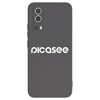 Picasee Vivo Y72 5G Hülle - Schwarzes Silikon - Picasee - new logo - white