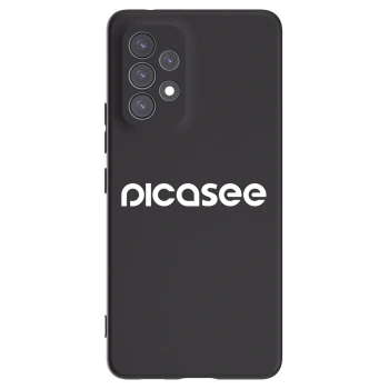 Picasee Samsung Galaxy A53 5G A536 Hülle - Schwarzes Silikon - Picasee - new logo - white