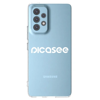 Picasee Samsung Galaxy A53 5G A536 Hülle - Transparentes Silikon - Picasee - new logo - white