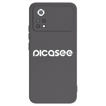 Picasee Xiaomi Poco X4 Pro 5G Hülle - Schwarzes Silikon - Picasee - new logo - white
