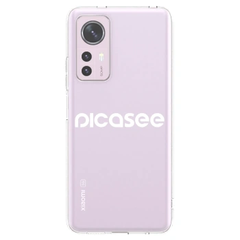 Picasee Xiaomi 12 Hülle - Transparentes Silikon - Picasee - new logo - white