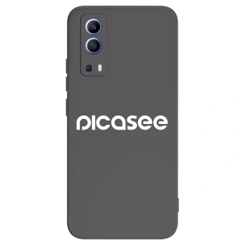 Picasee Vivo Y52 5G Hülle - Schwarzes Silikon - Picasee - new logo - white