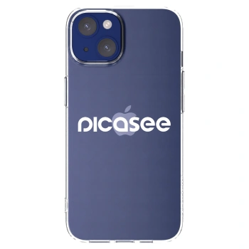 Picasee Apple iPhone 14 Hülle - Transparentes Silikon - Picasee - new logo - white