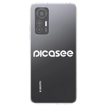 Picasee Xiaomi 12 Lite Hülle - Transparentes Silikon - Picasee - new logo - white