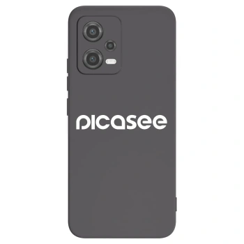 Picasee Xiaomi Poco X5 Hülle - Schwarzes Silikon - Picasee - new logo - white
