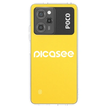 Picasee Xiaomi Poco X5 Pro Hülle - Transparentes Silikon - Picasee - new logo - white