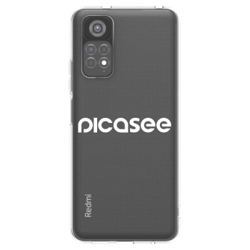 Picasee Xiaomi Redmi Note 11S 5G Hülle - Transparentes Silikon - Picasee - new logo - white