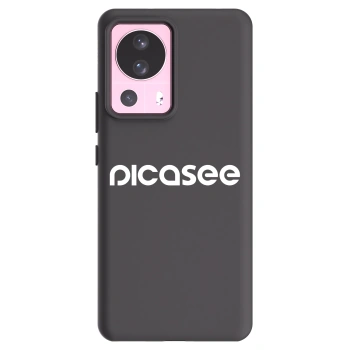 Picasee Xiaomi 13 Lite Hülle - Schwarzes Silikon - Picasee - new logo - white