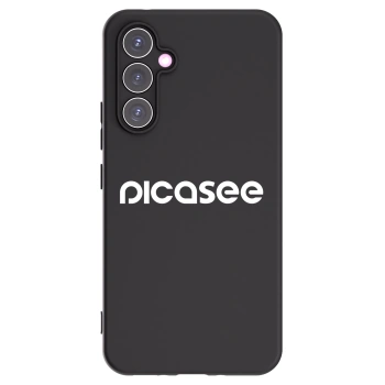 Picasee Samsung Galaxy A54 5G A546B Hülle - Schwarzes Silikon - Picasee - new logo - white