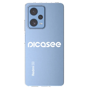Picasee Xiaomi Redmi Note 12 Pro 5G Hülle - Transparentes Silikon - Picasee - new logo - white