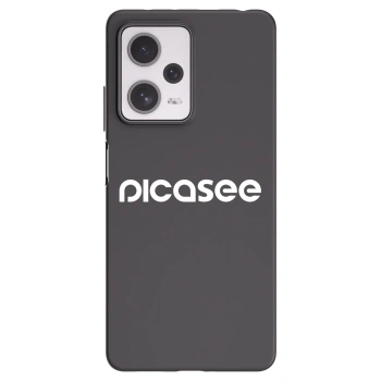 Picasee Xiaomi Redmi Note 12 Pro+ 5G Hülle - Schwarzes Silikon - Picasee - new logo - white