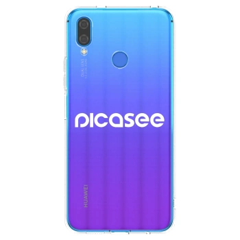 Picasee Huawei Nova 3 Hülle - Transparentes Silikon - Picasee - new logo - white