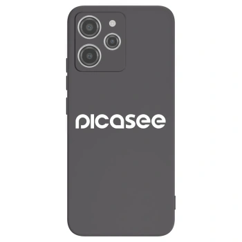 Picasee Xiaomi Redmi 12 4G Hülle - Schwarzes Silikon - Picasee - new logo - white