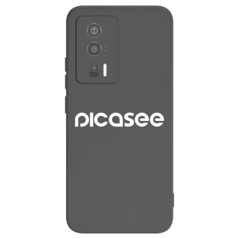 Picasee Xiaomi Poco F5 Pro 5G Hülle - Schwarzes Silikon - Picasee - new logo - white