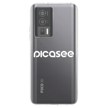 Picasee Xiaomi Poco F5 Pro 5G Hülle - Transparentes Silikon - Picasee - new logo - white