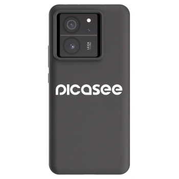 Picasee Xiaomi 13T Pro Hülle - Schwarzes Silikon - Picasee - new logo - white