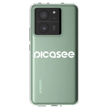 Picasee Xiaomi 13T Pro Hülle - Transparentes Silikon - Picasee - new logo - white
