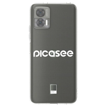 Picasee Motorola Edge 30 Neo Hülle - Transparentes Silikon - Picasee - new logo - white