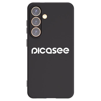 Picasee Samsung Galaxy S24 S921B 5G Hülle - Schwarzes Silikon - Picasee - new logo - white