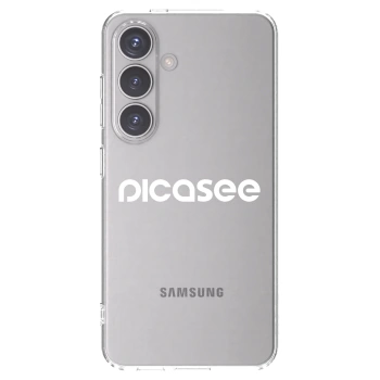 Picasee Samsung Galaxy S24 S921B 5G Hülle - Transparentes Silikon - Picasee - new logo - white