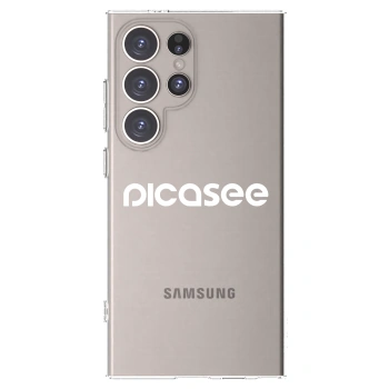 Picasee Samsung Galaxy S24 Ultra S928B 5G Hülle - Transparentes Silikon - Picasee - new logo - white