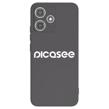 Picasee Xiaomi Redmi 12 5G Hülle - Schwarzes Silikon - Picasee - new logo - white
