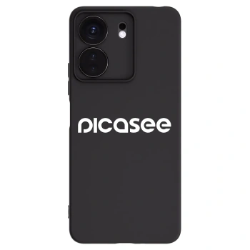 Picasee Xiaomi Redmi 13C 4G Hülle - Schwarzes Silikon - Picasee - new logo - white