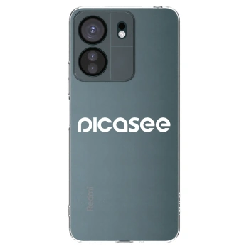 Picasee Xiaomi Redmi 13C 4G Hülle - Transparentes Silikon - Picasee - new logo - white