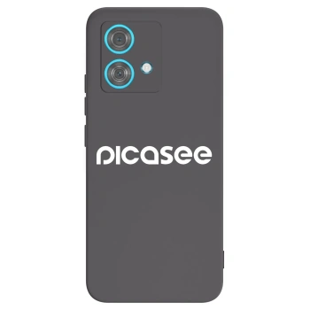 Picasee Motorola Edge 40 Neo Hülle - Schwarzes Silikon - Picasee - new logo - white