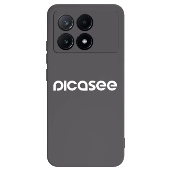 Picasee Xiaomi Poco X6 Pro Hülle - Schwarzes Silikon - Picasee - new logo - white