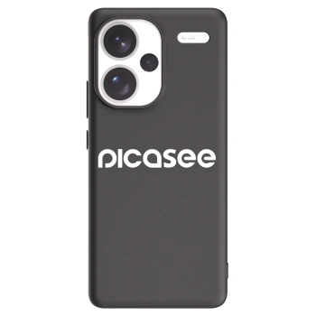 Picasee Xiaomi Redmi Note 13 Pro+ 5G Hülle - Schwarzes Silikon - Picasee - new logo - white
