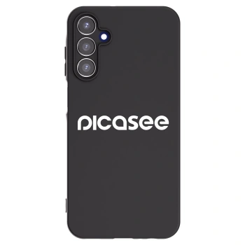 Picasee Samsung Galaxy A15 A155F 4G Hülle - Schwarzes Silikon - Picasee - new logo - white