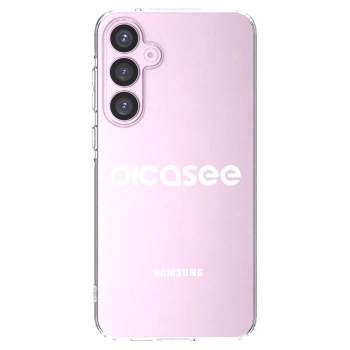 Picasee Samsung Galaxy A55 5G A556B Hülle - Transparentes Silikon - Picasee - new logo - white