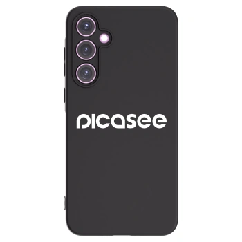 Picasee Samsung Galaxy A35 5G A356B Hülle - Schwarzes Silikon - Picasee - new logo - white