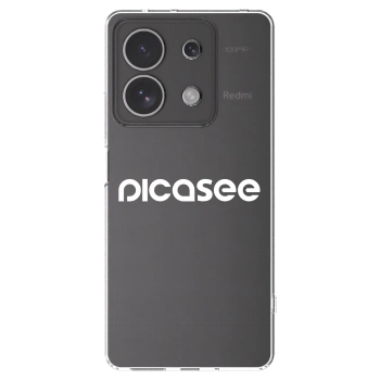 Picasee Xiaomi Redmi Note 13 4G Hülle - Transparentes Silikon - Picasee - new logo - white