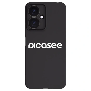 Picasee Xiaomi Redmi 13C 5G Hülle - Schwarzes Silikon - Picasee - new logo - white