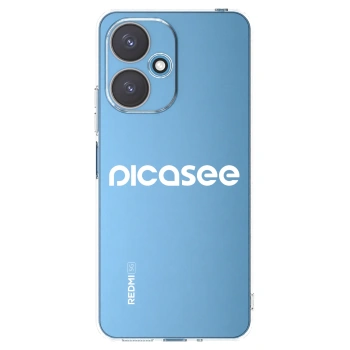 Picasee Xiaomi Redmi 13C 5G Hülle - Transparentes Silikon - Picasee - new logo - white