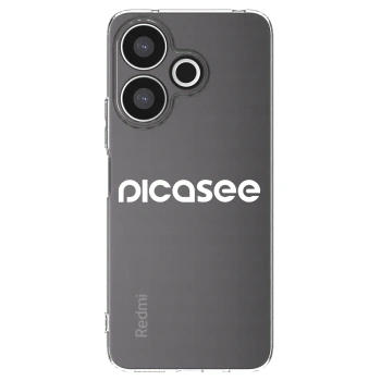 Picasee Xiaomi Redmi 13 4G Hülle - Transparentes Silikon - Picasee - new logo - white