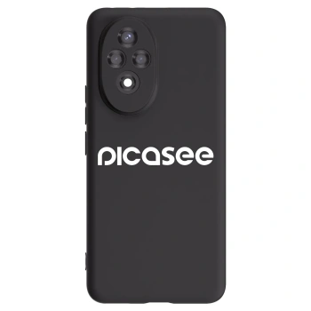 Picasee Honor 200 5G Hülle - Schwarzes Silikon - Picasee - new logo - white