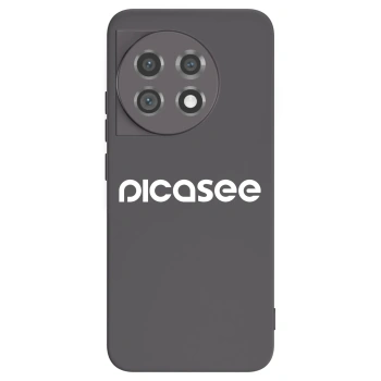 Picasee OnePlus 11 5G Hülle - Schwarzes Silikon - Picasee - new logo - white