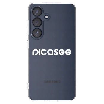 Picasee Samsung Galaxy S25 5G Hülle - Transparentes Silikon - Picasee - new logo - white