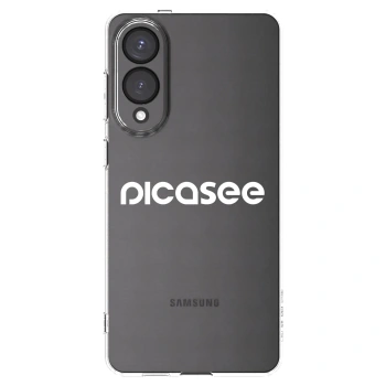 Picasee Samsung Galaxy S25 Edge 5G Hülle - Transparentes Silikon - Picasee - new logo - white